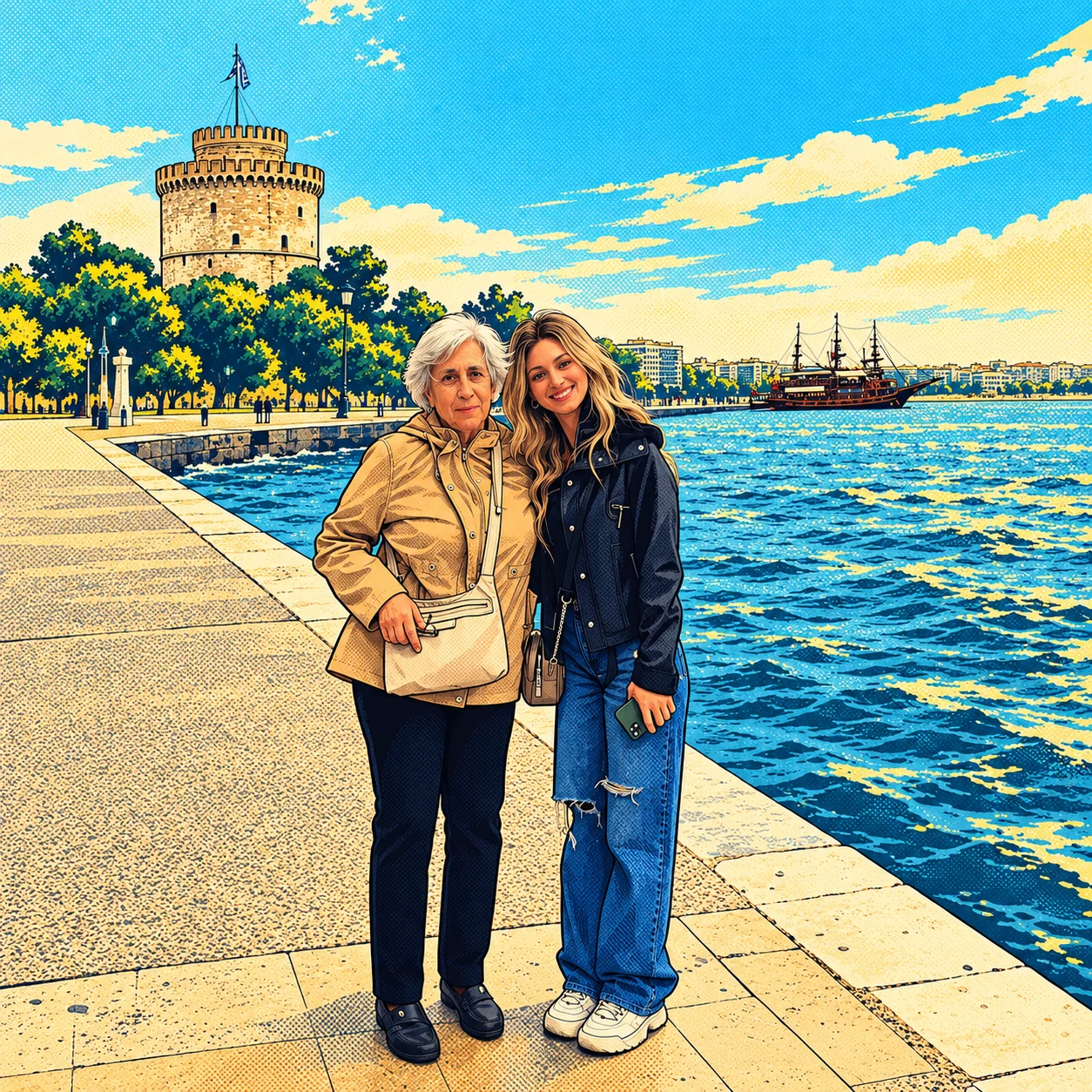Στιγμή στη Θεσσαλονίκη — pop art